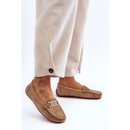 Mocassins en daim à la mode pour femmes Marron Rabell brun 1
