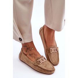 Mocassins en daim à la mode pour femmes Marron Rabell brun 3