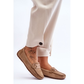 Mocassins en daim à la mode pour femmes Marron Rabell brun 6
