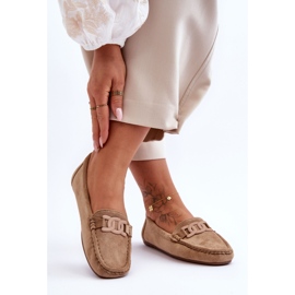 Mocassins en daim à la mode pour femmes Marron Rabell brun 8