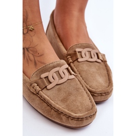 Mocassins en daim à la mode pour femmes Marron Rabell brun 5