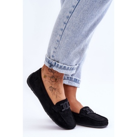 Mocassins en daim à la mode pour femmes Noir Rabell le noir 4