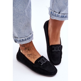 Mocassins en daim à la mode pour femmes Noir Rabell le noir 3