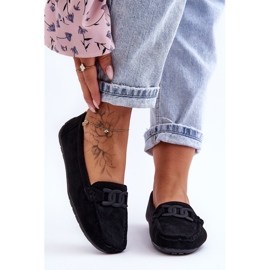 Mocassins en daim à la mode pour femmes Noir Rabell le noir 5