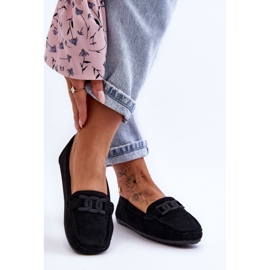 Mocassins en daim à la mode pour femmes Noir Rabell le noir 6