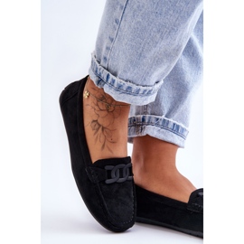 Mocassins en daim à la mode pour femmes Noir Rabell 2