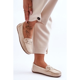 Mocassins en daim à la mode pour femmes Beige Rabell 6
