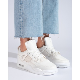 Baskets blanches à semelle épaisse de Shelovet 1 Baskets blanches à semelle épaisse de Shelovet 1