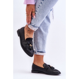 Mocassins Classiques En Cuir À Franges Camisoles Noires le noir 5