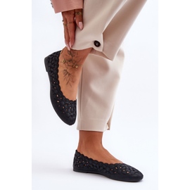 PE1 Ballerines Ajourées Femme Noir Visionary le noir 5