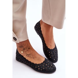 PE1 Ballerines Ajourées Femme Noir Visionary le noir 6