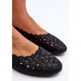 PE1 Ballerines Ajourées Femme Noir Visionary le noir 7