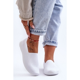 PE1 Baskets à enfiler pour femmes Blanc Lento blanche 4
