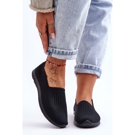 PE1 Baskets à enfiler pour femmes Noir Lento le noir 5