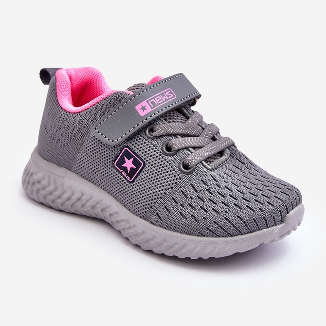 PE1 Chaussures De Sport Pour Enfants Avec Velcro Gris Brego 1 PE1 Chaussures De Sport Pour Enfants Avec Velcro Gris Brego 1