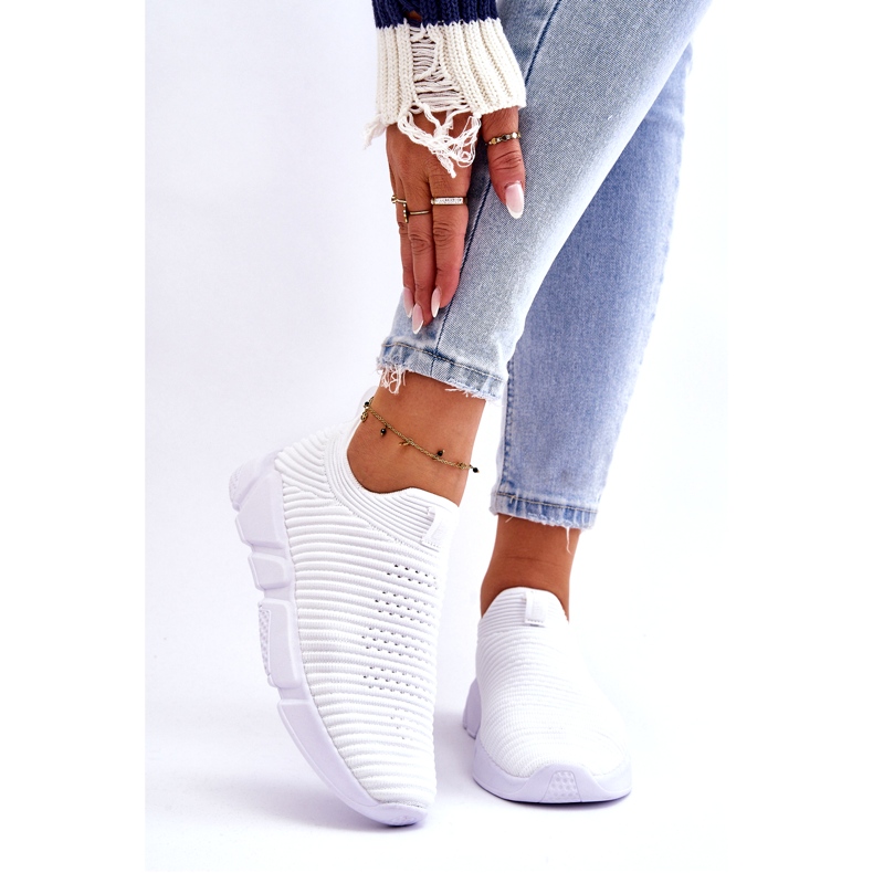 Chaussures de sport pour femmes Slip-on Big Star DD274460 Blanc 1