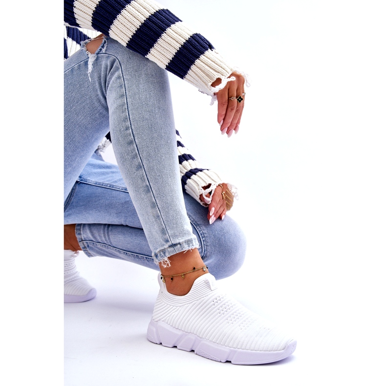 Chaussures de sport pour femmes Slip-on Big Star DD274460 Blanc 6