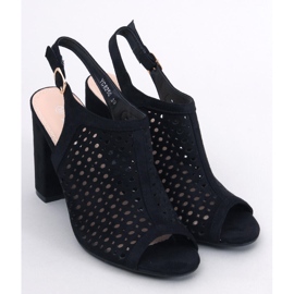 Sandales à talon ajourées Noise Black le noir 1