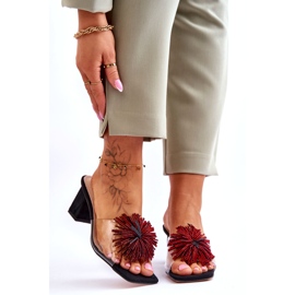 Talons hauts transparents des femmes S.Barski KV-AP658-1 noir 1