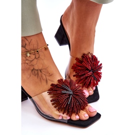 Talons hauts transparents des femmes S.Barski KV-AP658-1 noir 5