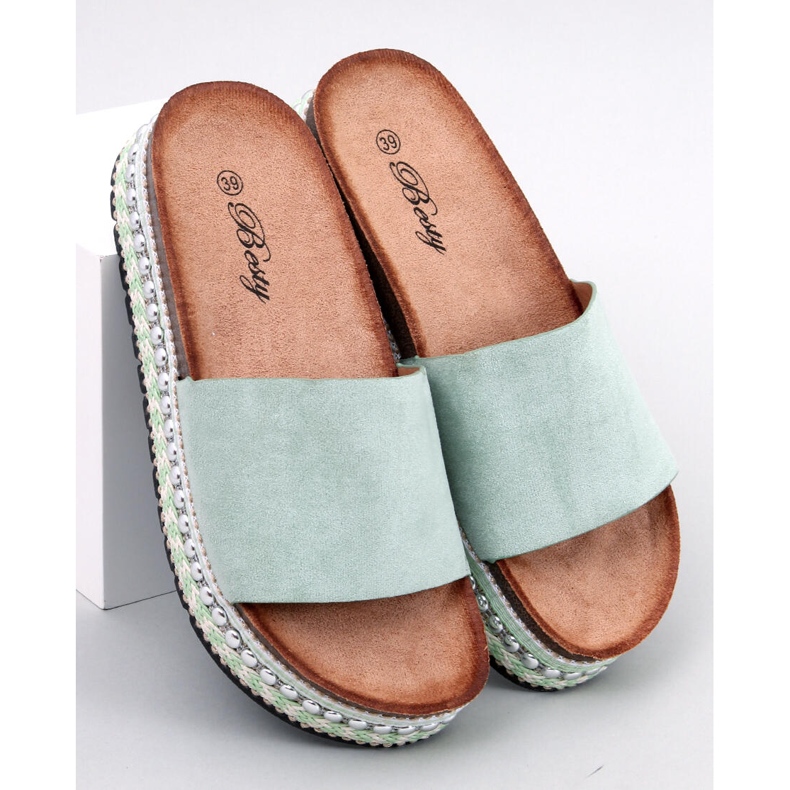 Sandales à ornements Donnie Green vert 1