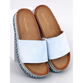 Sandales Demou Blue à semelle ornée bleu 1