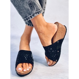 Sandales compensées Greco Noir le noir 4