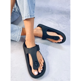 Tongs en mousse souple Sadier Noir le noir 5