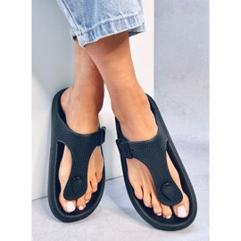 Tongs en mousse souple Sadier Noir le noir 3