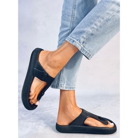 Tongs en mousse souple Sadier Noir le noir 4