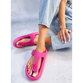Tongs en mousse souple Sadier Fuchsia rose 4