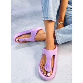 Tongs en mousse souple Sadier Violet 6