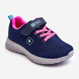 NEWS Chaussures De Sport Pour Enfants Avec Velcro Bleu Marine Brego 1