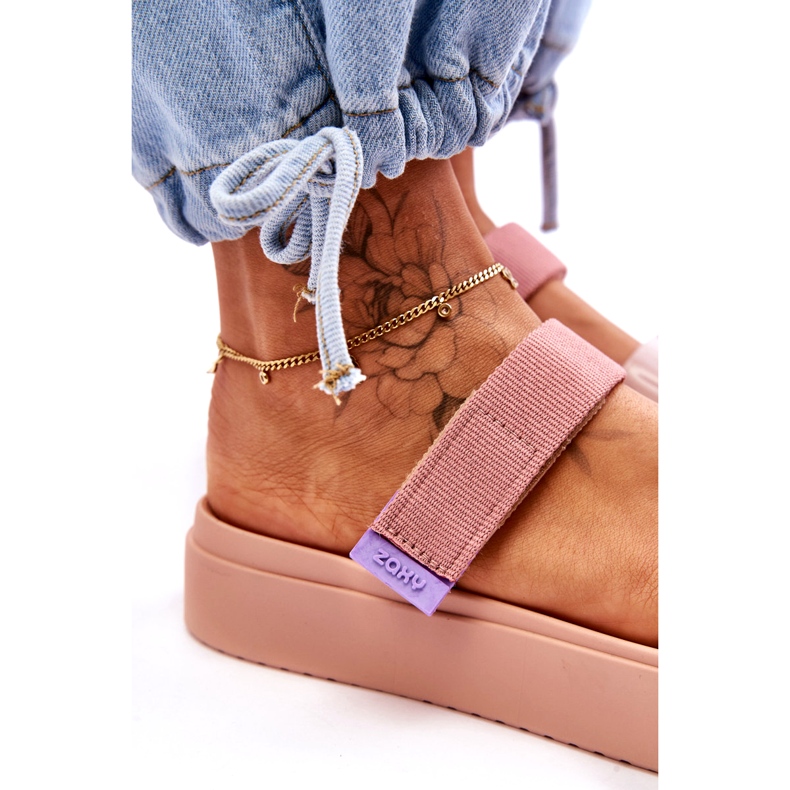 ZAXY Chaussons Vegan Velcro HH285284 rose 3