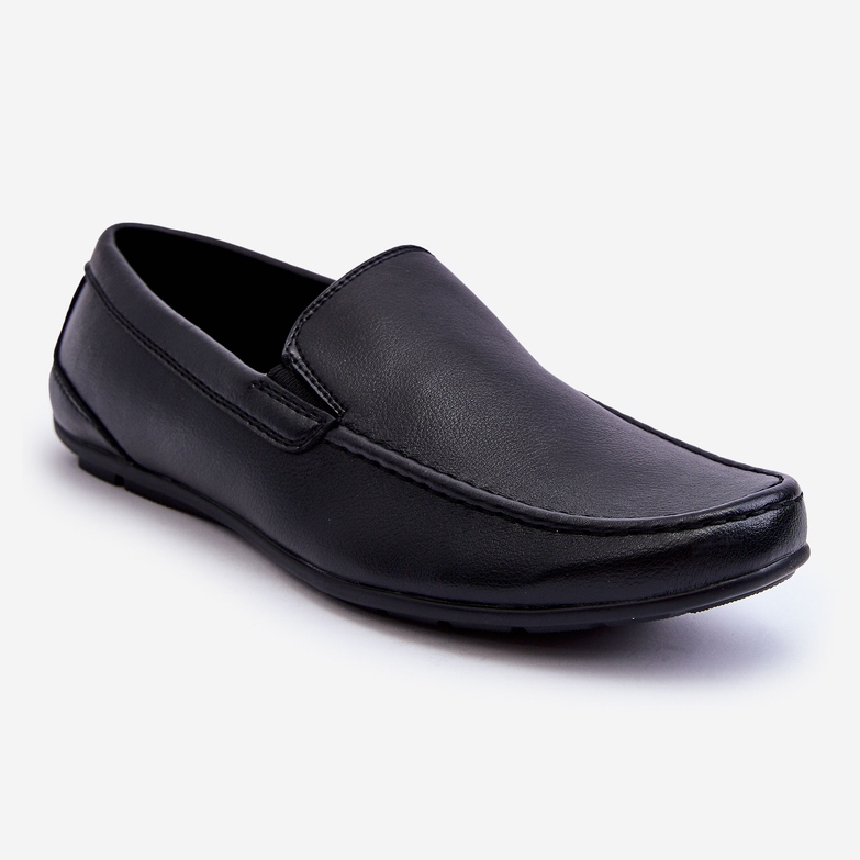 Mocassins Homme Cuir Noir Theo le noir 1 Mocassins Homme Cuir Noir Theo le noir 1