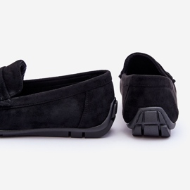 Wesley Mocassins en daim pour hommes Noir le noir 4