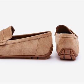 Mocassins Wesley en daim beige pour hommes 4