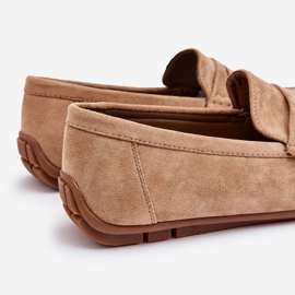 Mocassins Wesley en daim beige pour hommes 5