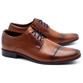Olivier 288 Chaussures en cuir masculin marron brun 2