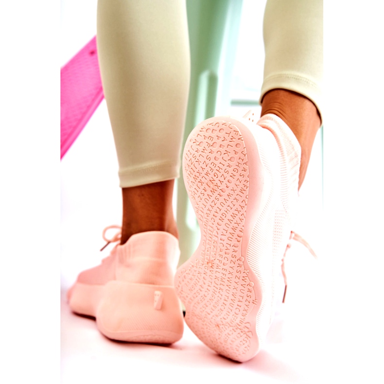 Chaussures de sport à enfiler roses pour femmes 4