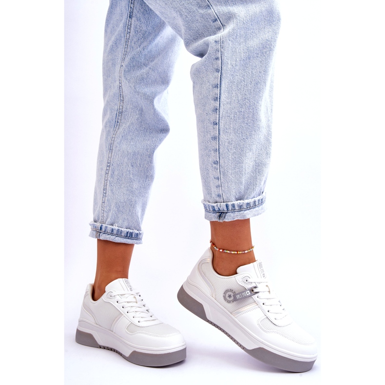 Baskets Classiques Système de Mousse à Mémoire Big Star LL274A024 Blanc blanche 2