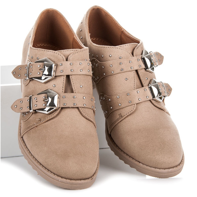 Fama Chaussures en daim brun 2