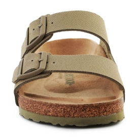 Birkenstock Rivet Logo Claquettes en toile végétalienne délavées 1023958 vert 1 Birkenstock Rivet Logo Claquettes en toile végétalienne délavées 1023958 vert 1