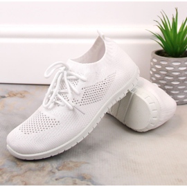 Chaussures de sport femme slip on blanc NEWS blanche 1