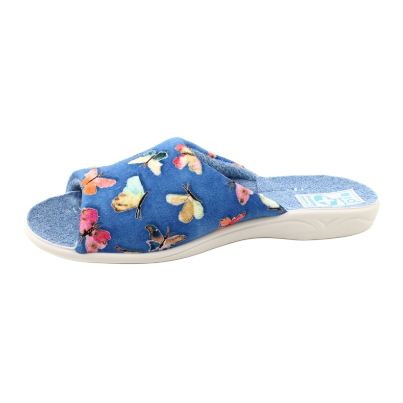 Adanex Chaussons femme Sara 25373 Papillons bleu 3 Adanex Chaussons femme Sara 25373 Papillons bleu 3