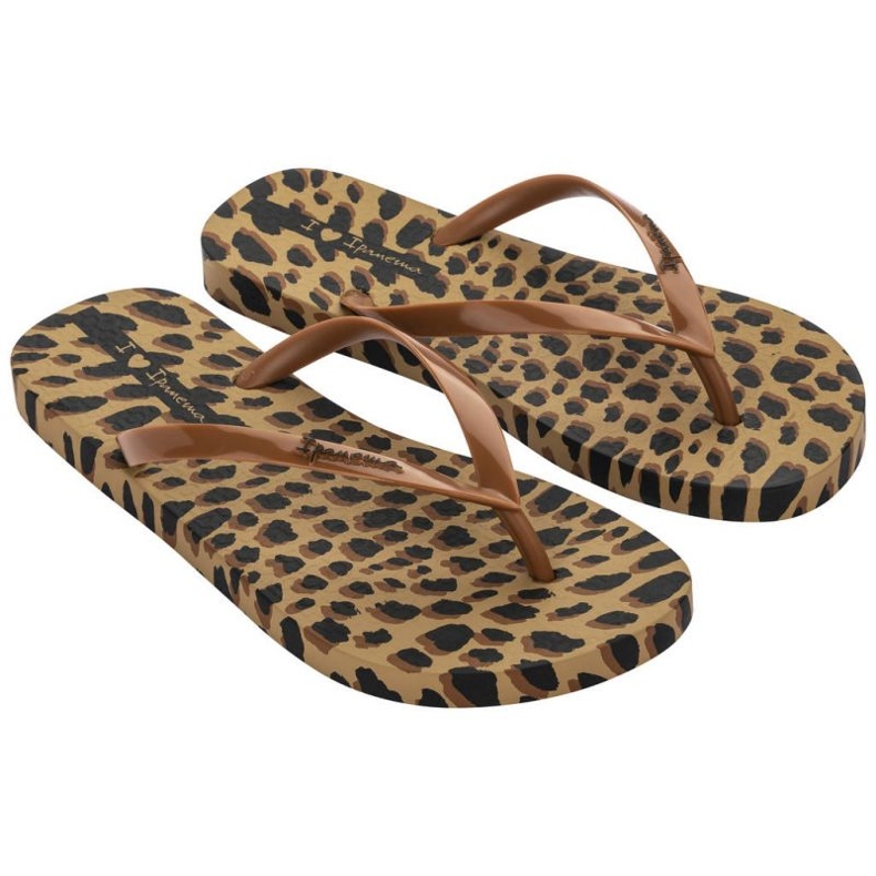 Ipanema Animale Print Ii Fem Tongs W 83306 AJ138 brun 1