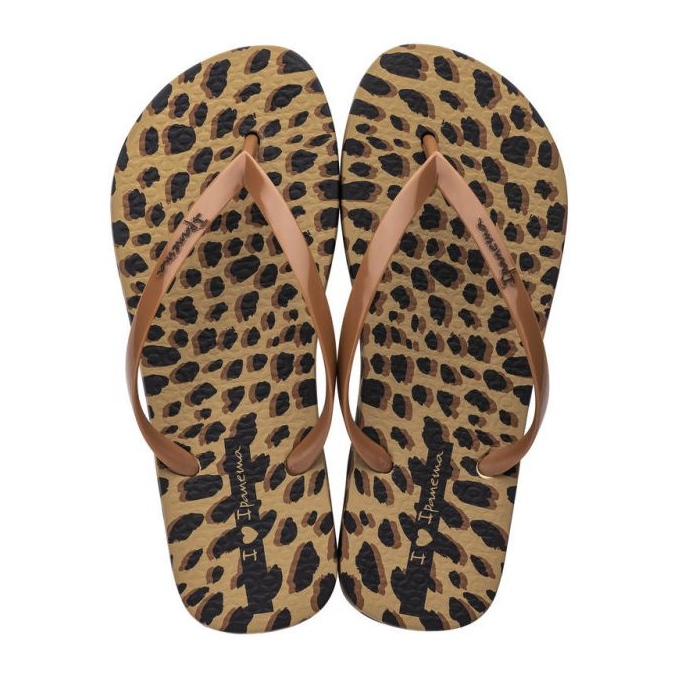 Ipanema Animale Print Ii Fem Tongs W 83306 AJ138 brun 2