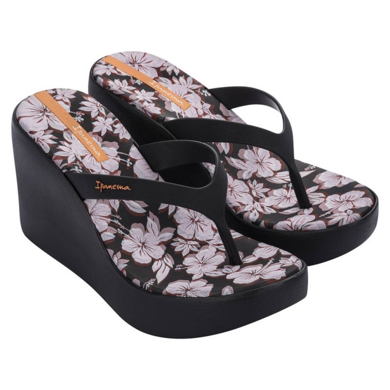 Tongs Ipanema Aloha Fem Femme 83444 AJ948 le noir 1