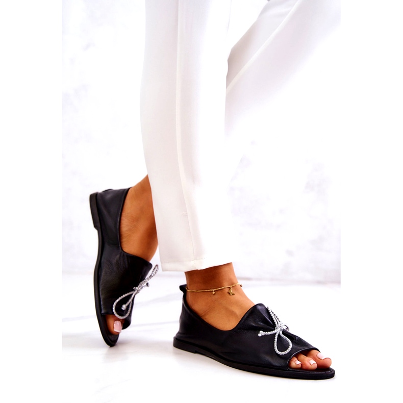Ballerines Femme Cuir Nicole 2660/001 Noir 2