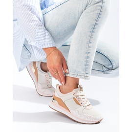 Chaussures de sport beiges femme Shelovet 1 Chaussures de sport beiges femme Shelovet 1